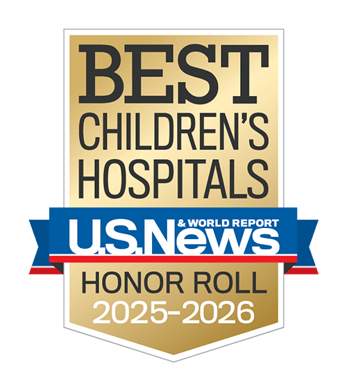 U.S. News and World Report Best Children's Hospitals badge